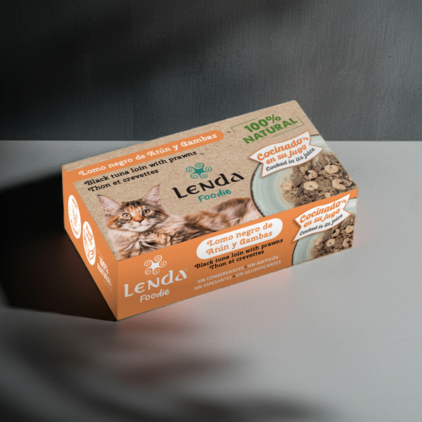 Lenda Foodie Cat Lomo negro de Atún con Gambas