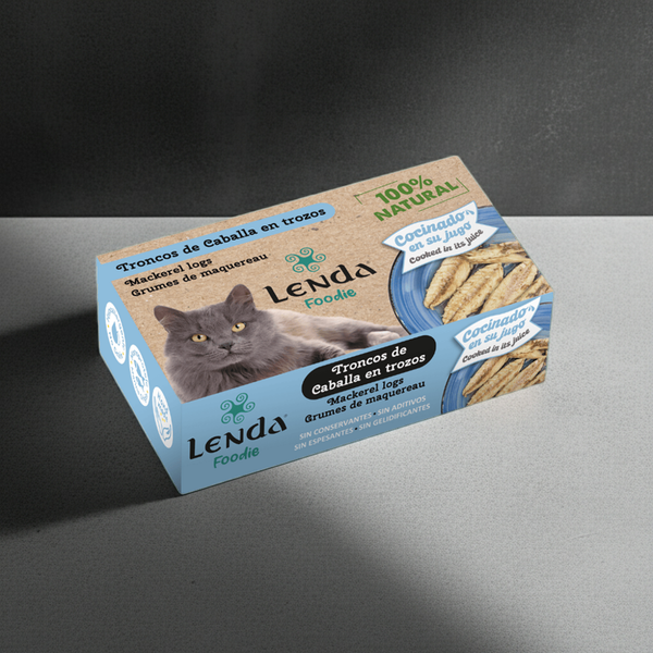 Lenda Foodie Cat Troncos de Caballa en trozos