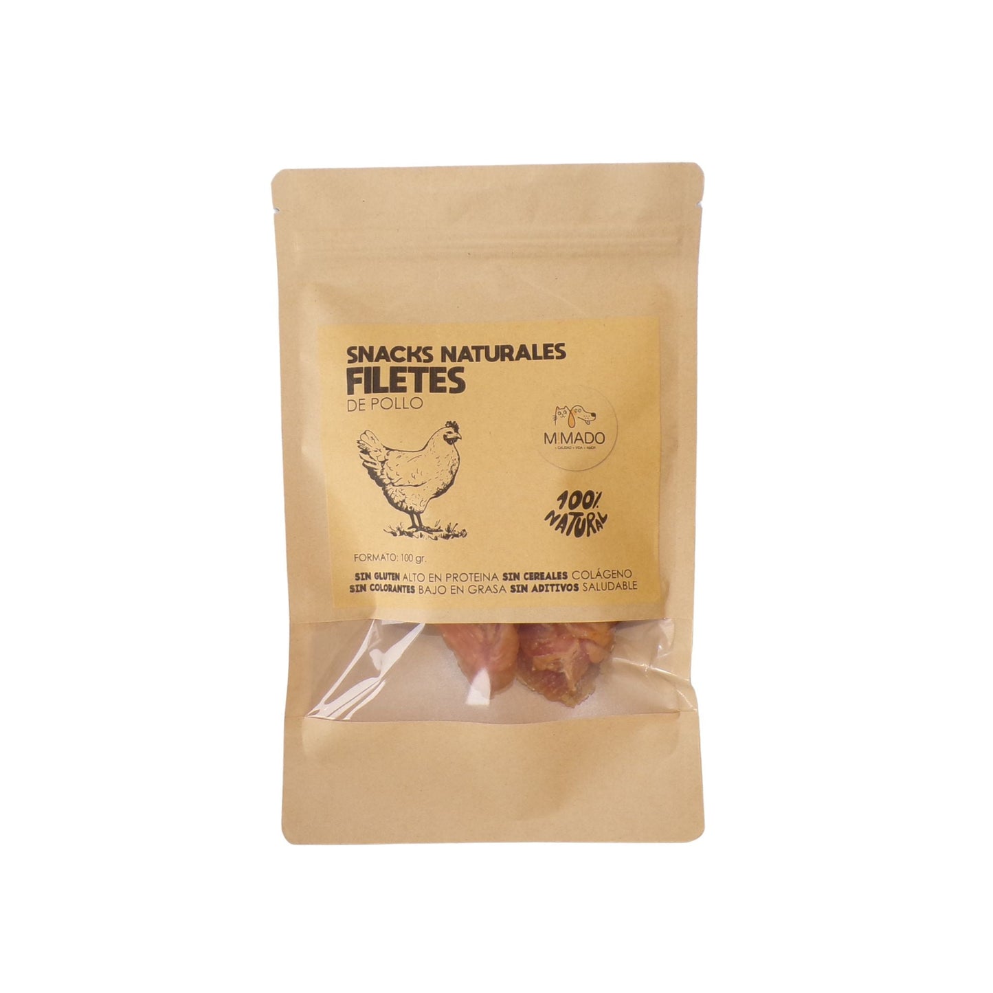 Filetes de Pollo Deshidratado (Altos en Proteína)