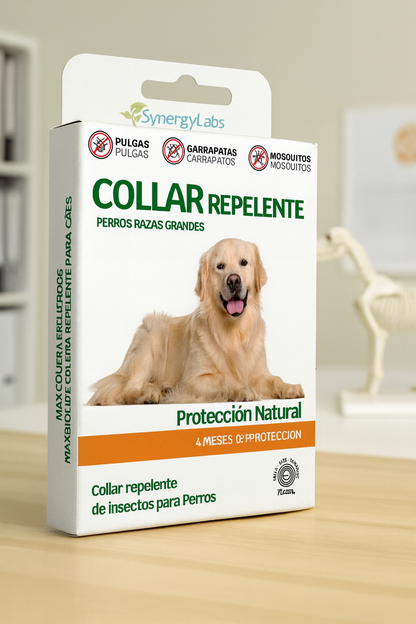 Collar repelente natural para perros de razas grandes