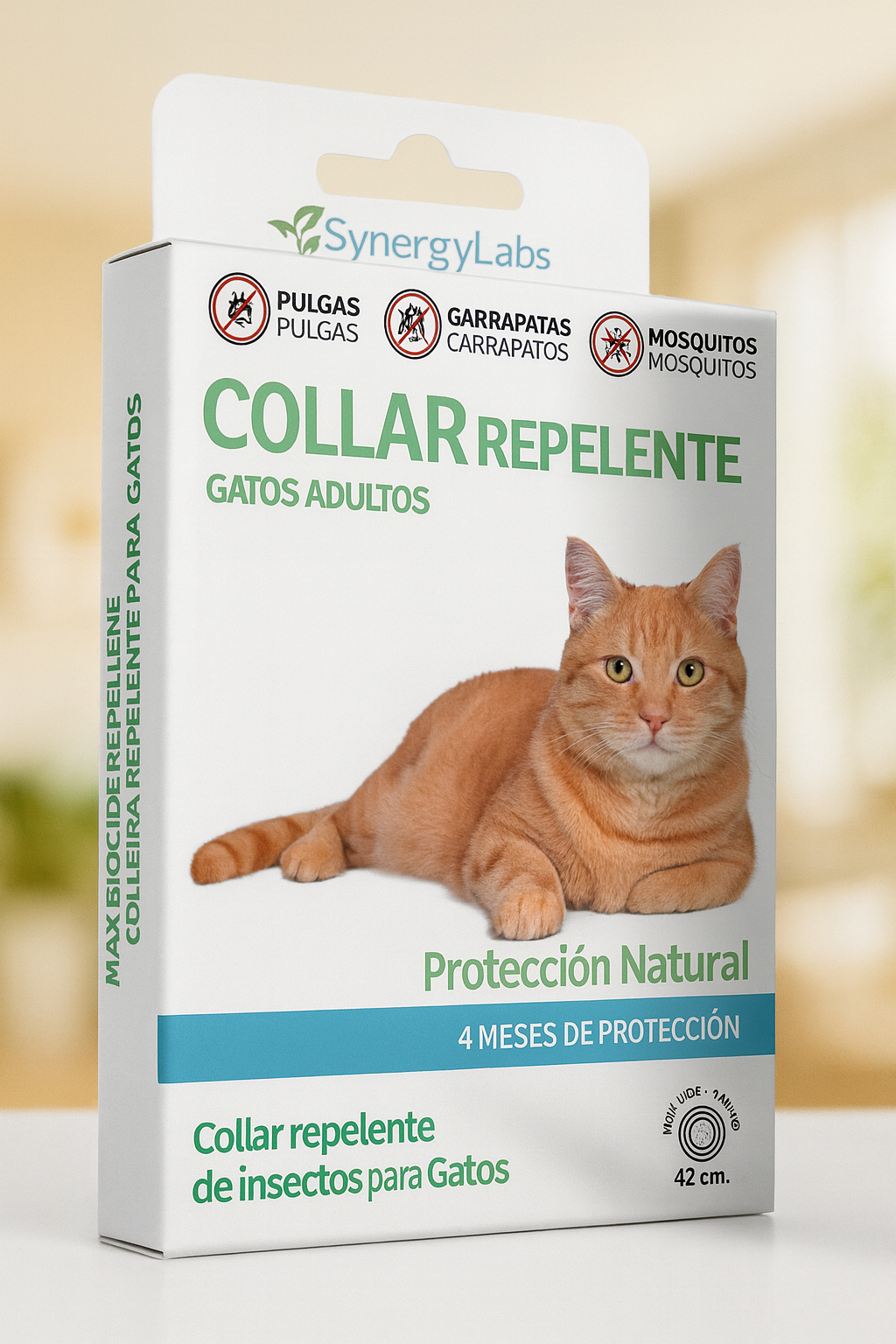 Collar repelente natural para gatos adultos