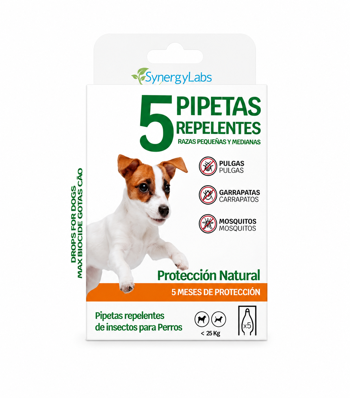 Pipetas repelentes SynergyLabs para perros pequeños y medianos