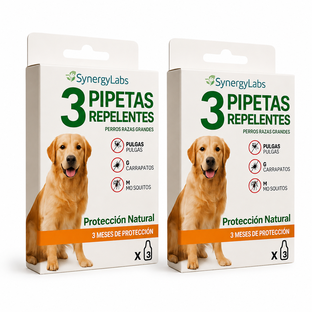 Pipetas repelentes SynergyLabs para perros de razas grandes