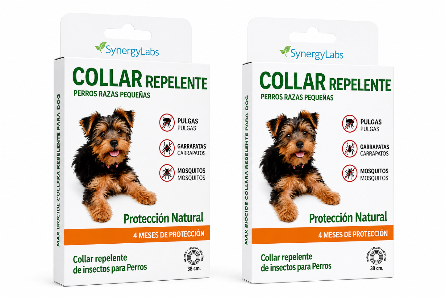Collar repelente natural para perros pequeños