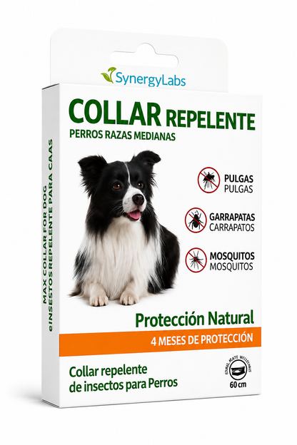 Collar Repelente para Perros Medianos - Protección Natural