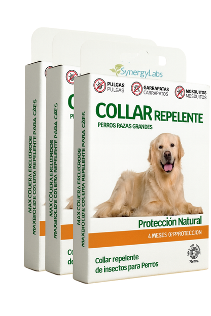 Collar Repelente para Perros de Razas Grandes - Protección Natural