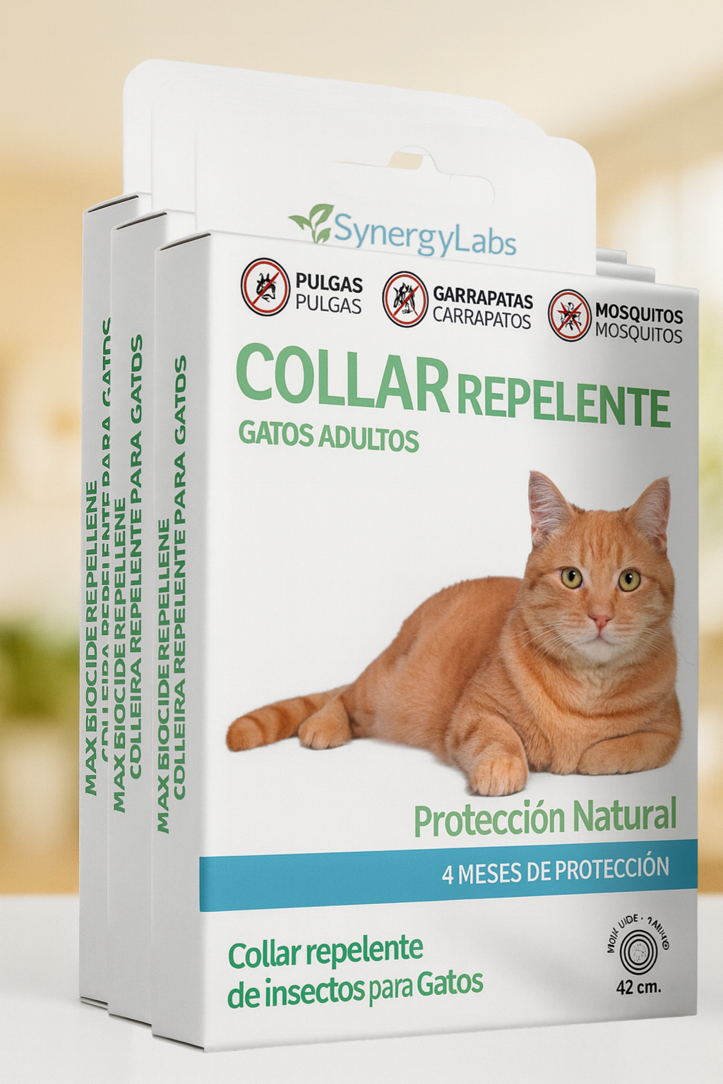 Collar repelente natural para gatos adultos