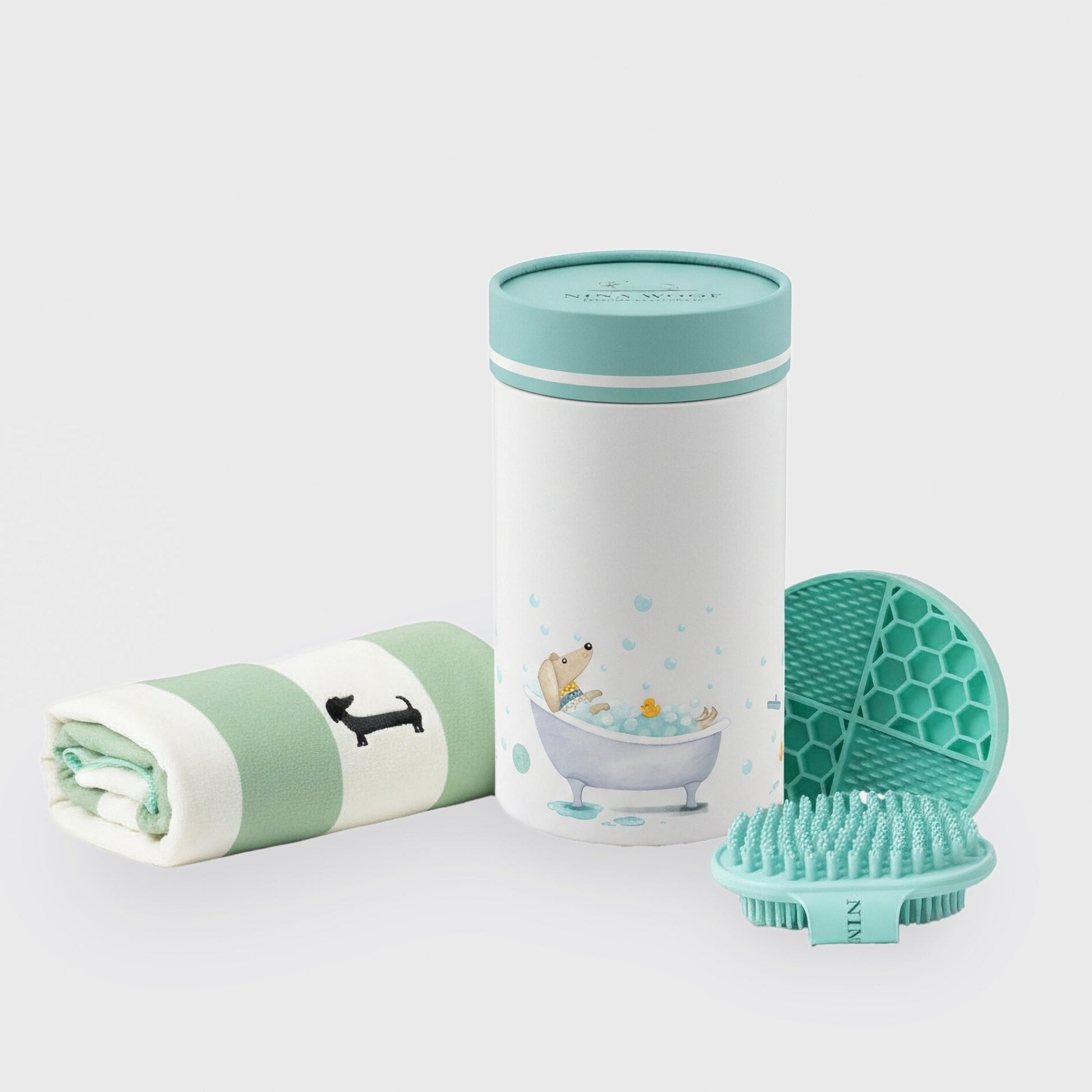 Kit de Baño para Perros Todo en Uno - Nina Woof