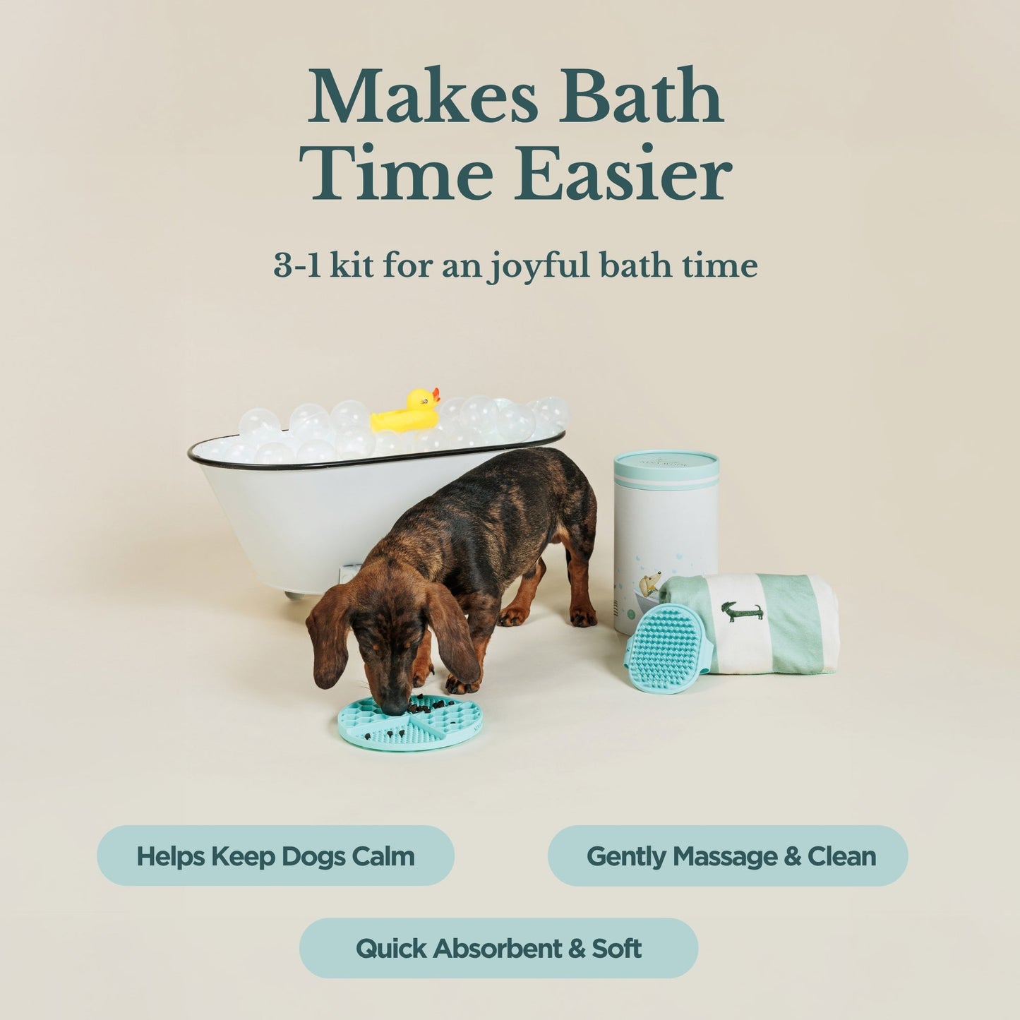 Detalle del Kit de Baño para Perros - Nina Woof