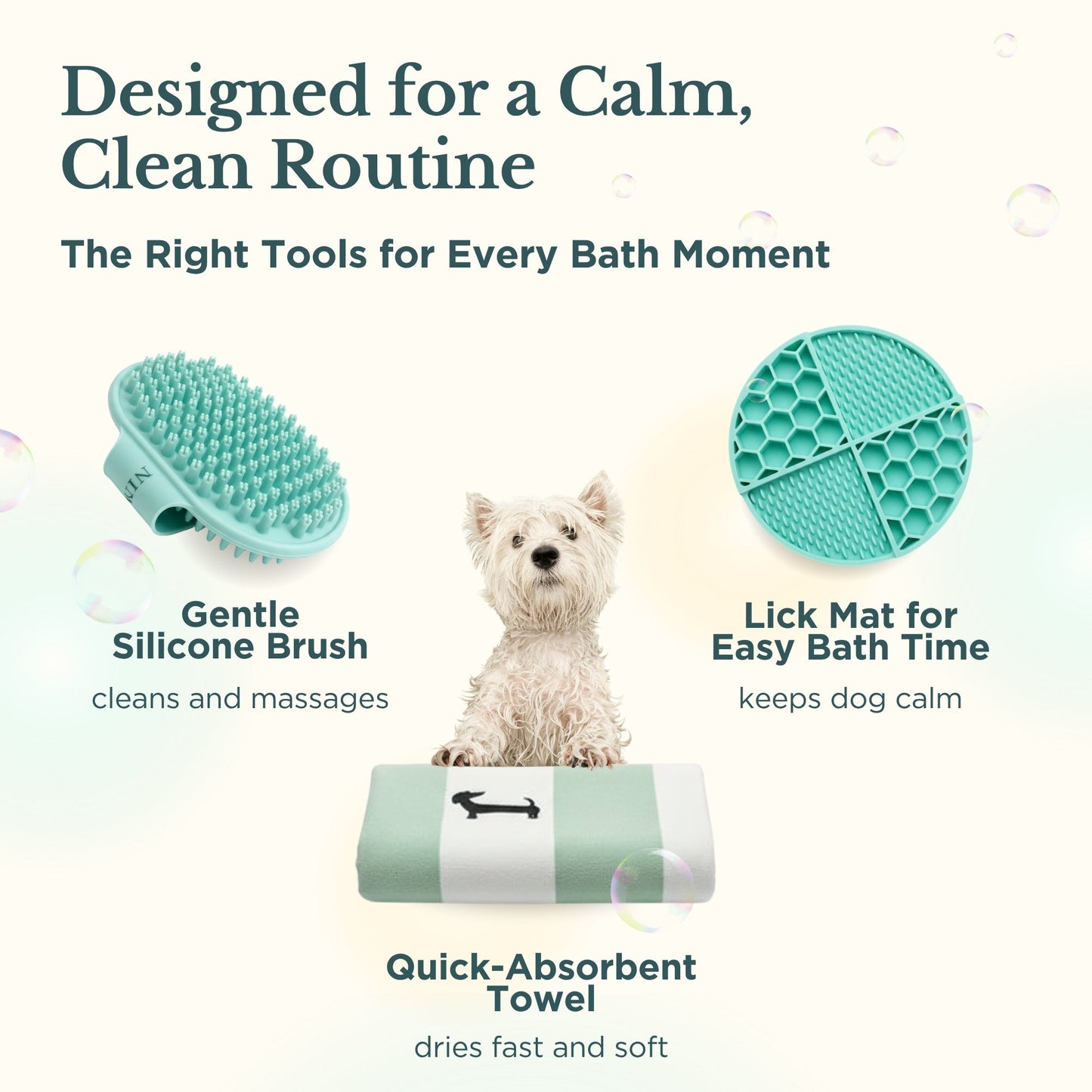 Kit de Baño para Perros Nina Woof - presentación del producto