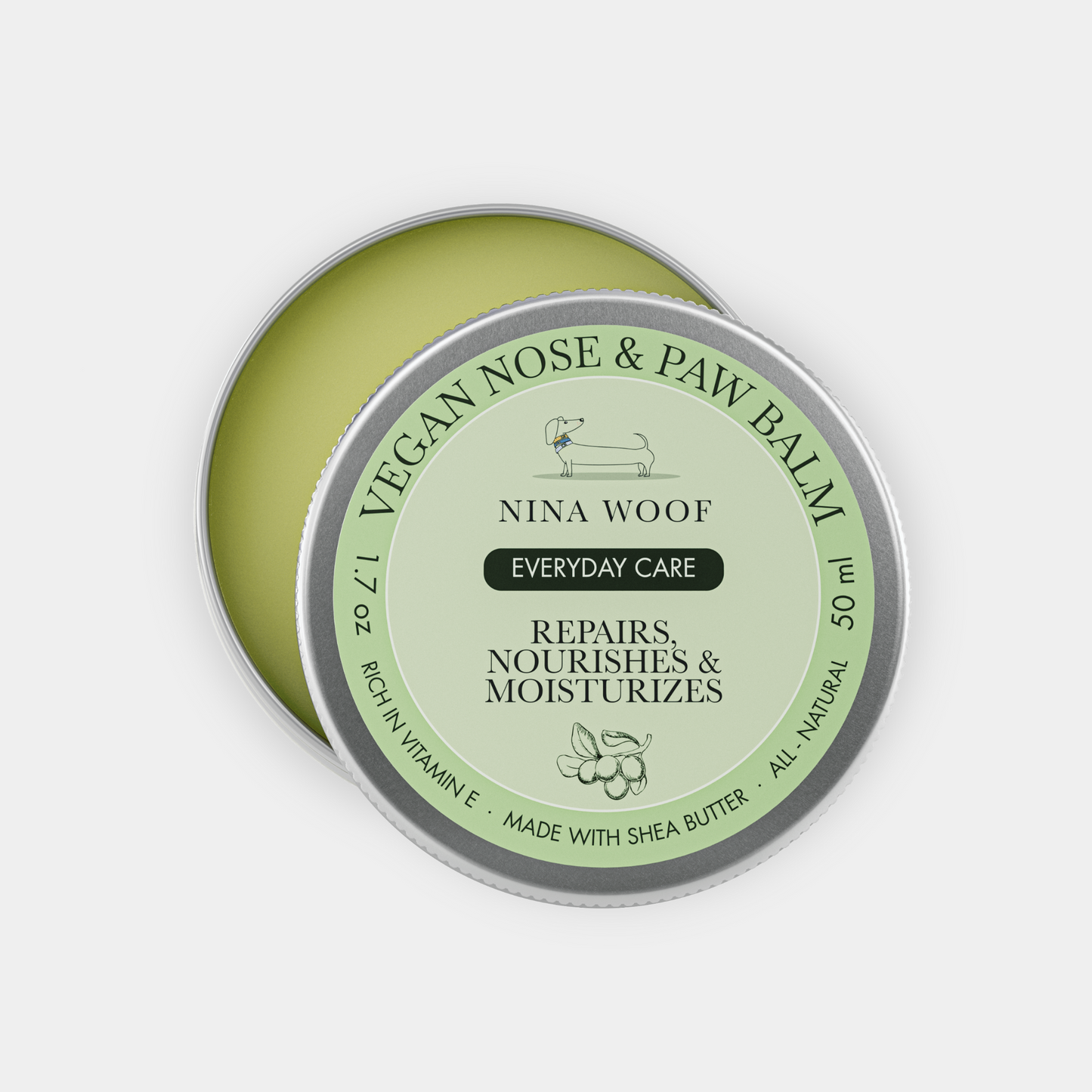 Bálsamo Vegano para Nariz y Almohadillas de Perro - Nina Woof