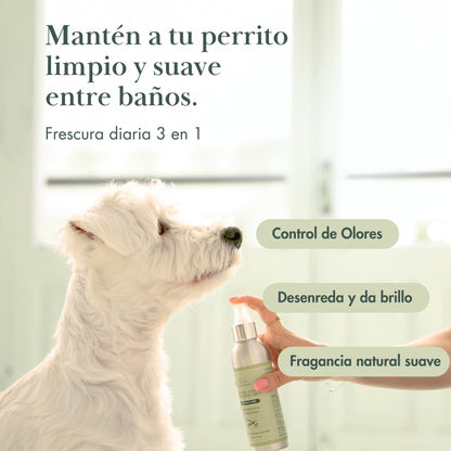 Detalle del Spray Desodorizante Vegano para Perros - Nina Woof