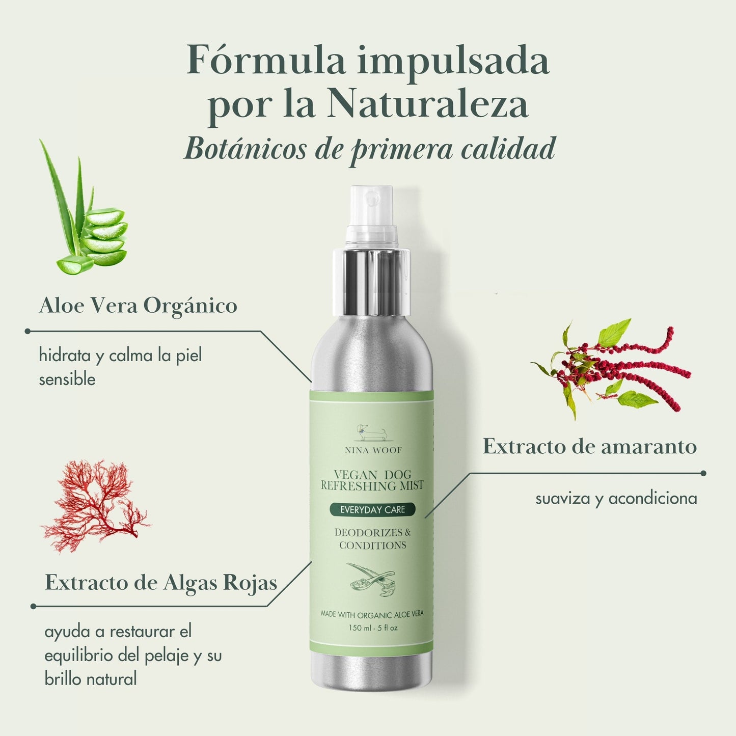Spray Desodorizante Vegano para Perros