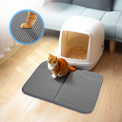 Alfombrilla atrapa-arena para gatos Nobleza, 60x40 cm