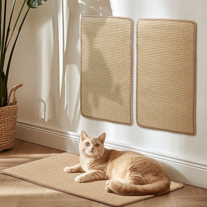 Alfombra Rascadora para Gatos de Sisal Natural - Pack de 2 (Nobleza)