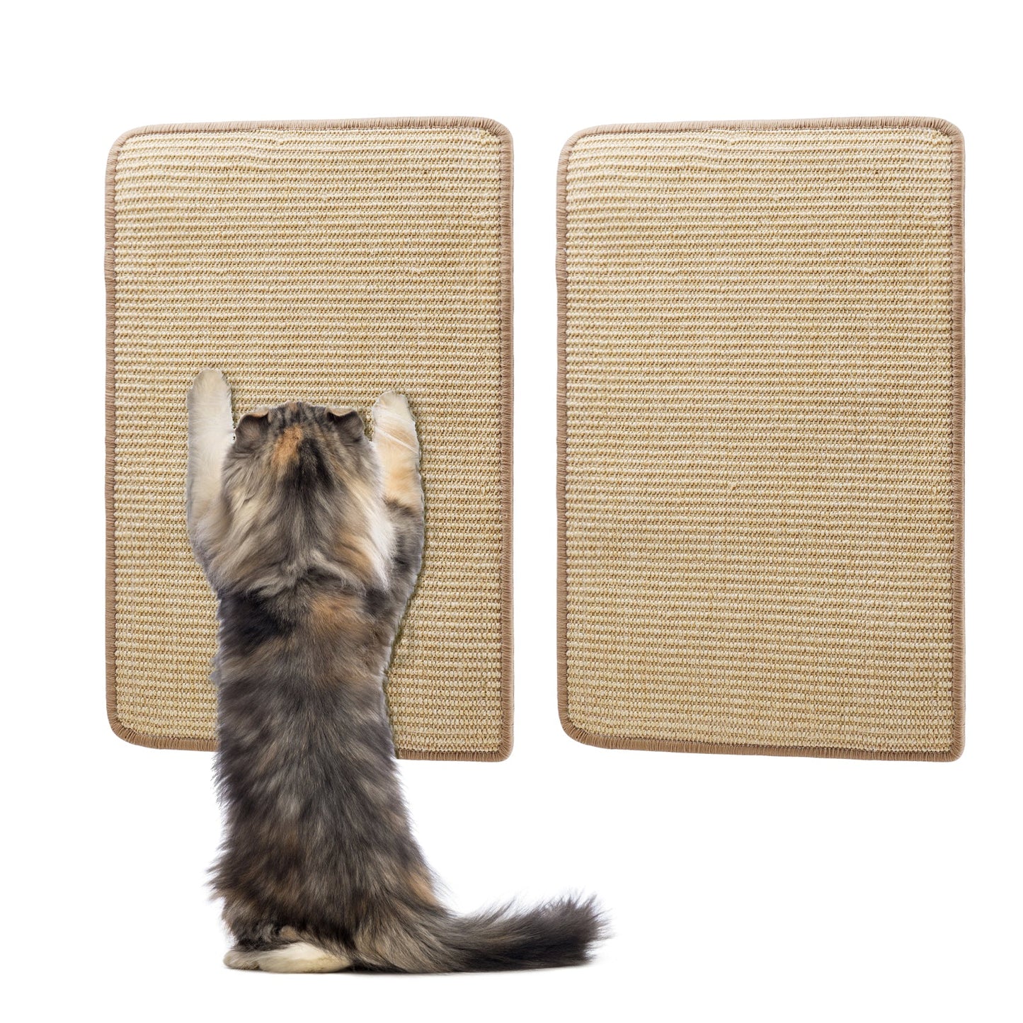 Alfombra Rascadora para Gatos de Sisal Natural - Pack de 2 (Nobleza)