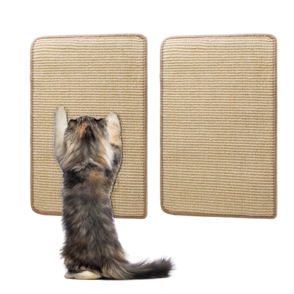 Alfombra Rascadora para Gatos de Sisal Natural - Pack de 2 (Nobleza)
