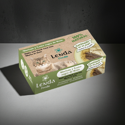 Lenda Foodie Cat Merluza y Lomo negro de Atún