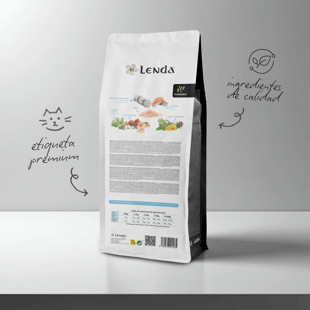 Lenda Sin Cereales Gato Sensitive & Sterilized - Pescado Blanco