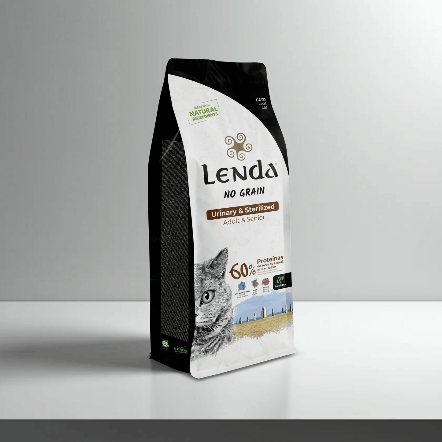 Lenda Sin Cereales Gato Senior Urinary & Sterilized - Aves de Corral y Krill