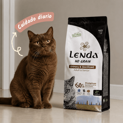 Lenda Sin Cereales Gato Senior Urinary & Sterilized - Aves de Corral y Krill