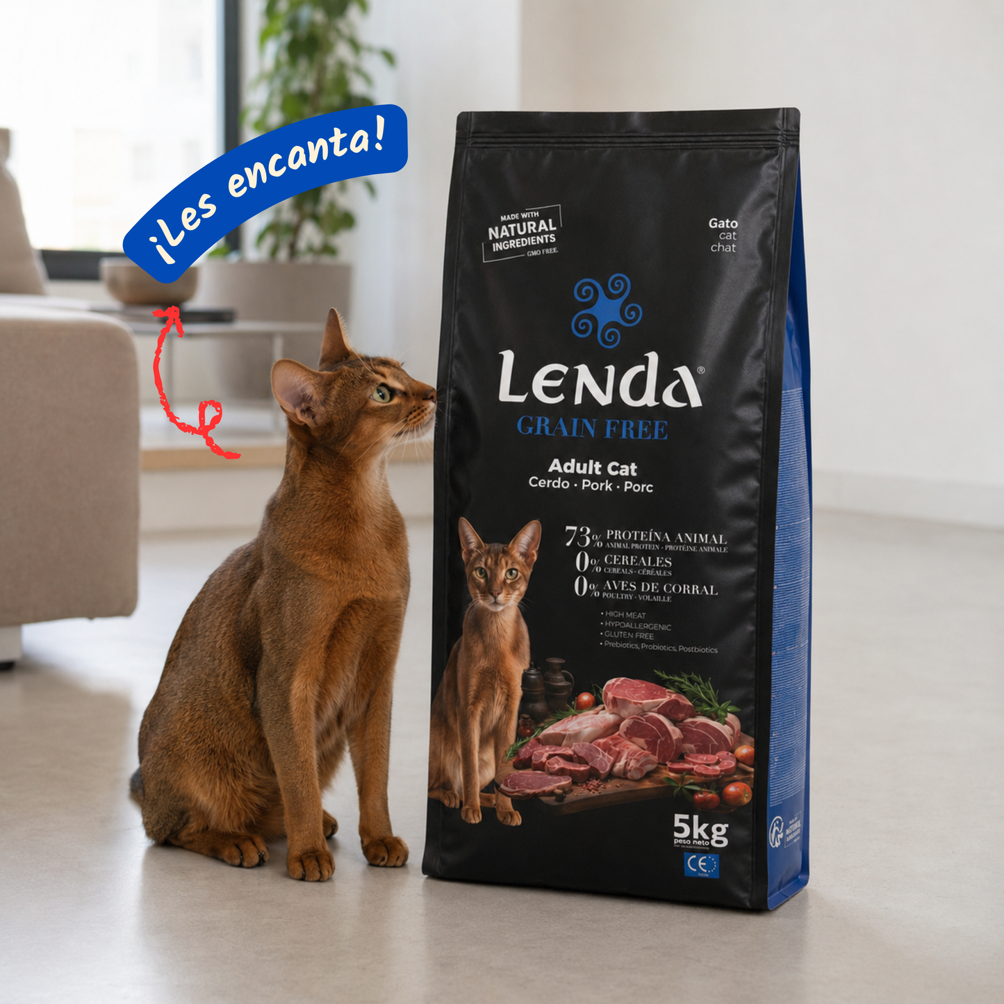 Lenda Grain Free Gato Monoproteico - Cerdo