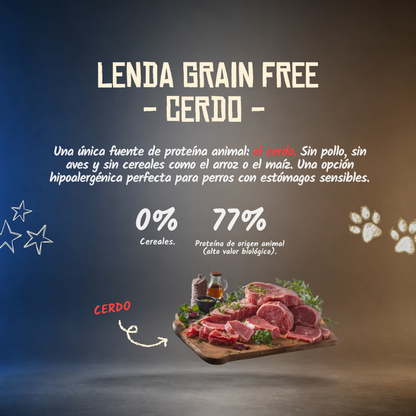 Lenda Grain Free Monoproteico - Cerdo