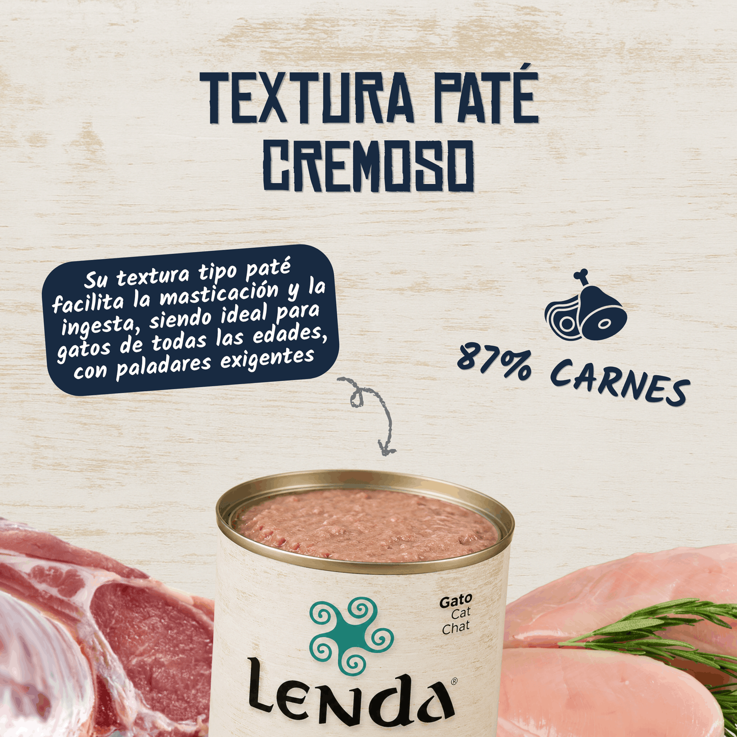 Lenda Paté Gato Pollo con Buey y Arándanos