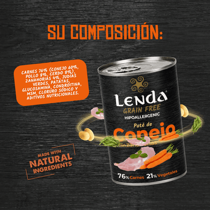 Lenda Paté Perro Conejo GF