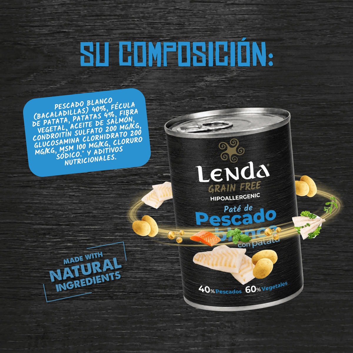Lenda Paté Perro Pescado blanco