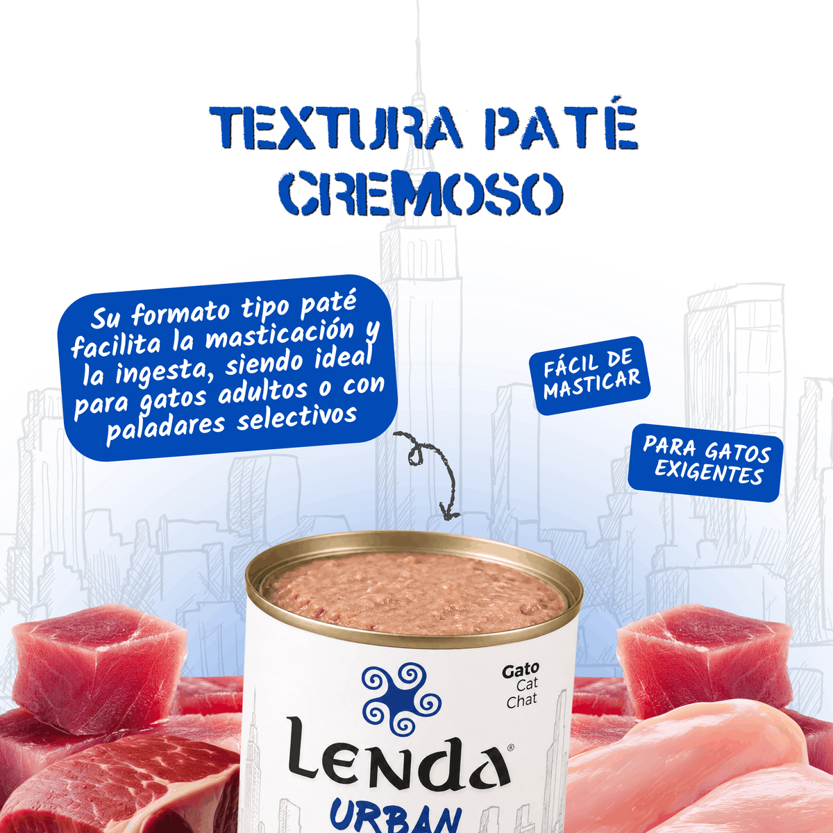 Lenda Urban Paté Gato de Pollo y Atún
