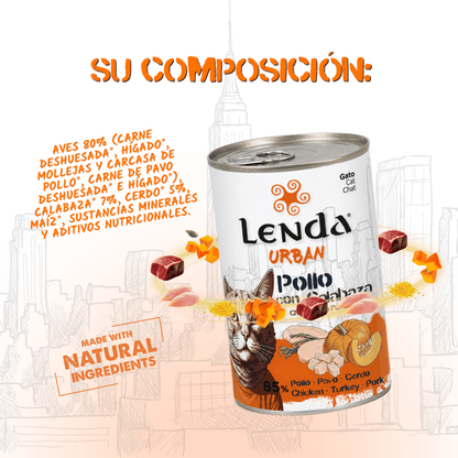 Lenda Urban Paté Gato de Pollo con Calabaza