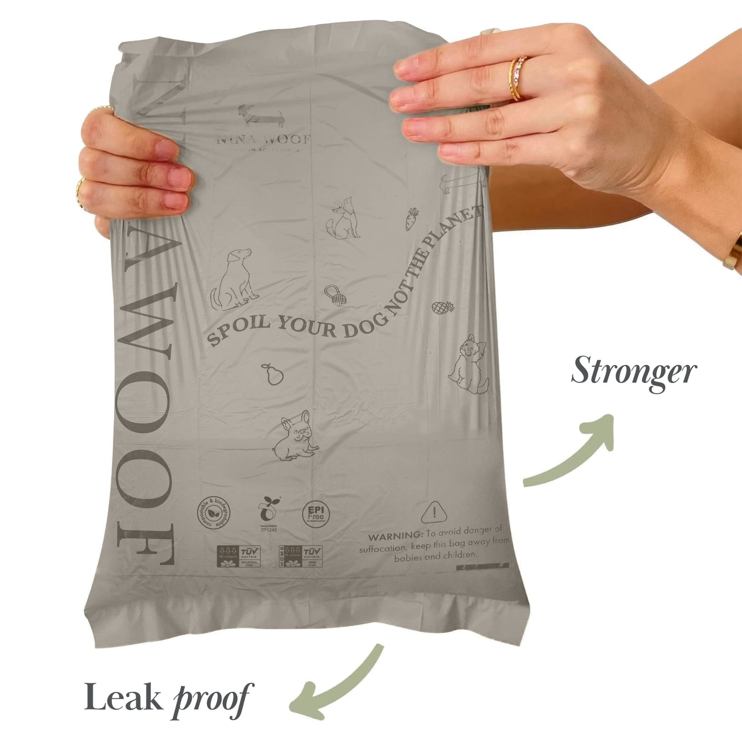 Bolsas Biodegradables para Perros Nina Woof - presentación del producto