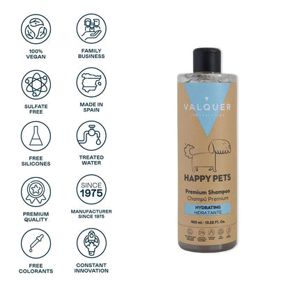 Bote de Champú Hidratante Happy Pets